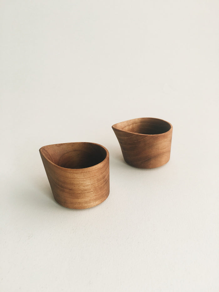 Teak Creamer Set
