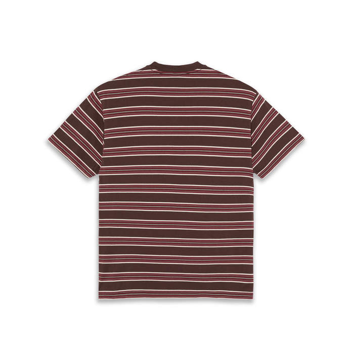 Tee | Stripe - Brown/Red