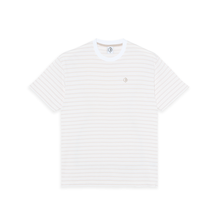 Tee | Stripe - White/Taupe