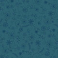 Vintage Flora - Blue Swirl Floral - Maywood Studio   - 10334M-B -