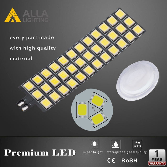W21W 7440 LED Strobe Reverse Lights Flashing Back-up Bulbs, 6000K Xenon White -Alla Lighting