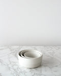 White Banded Nesting Bowls