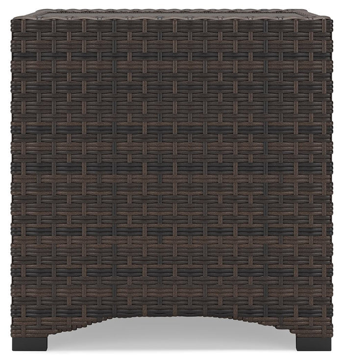 Windglow - Brown - Square End Table