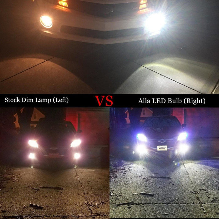 Xtreme Super Bright LED 5201 5202 Bulbs Cree DRL Fog Lights, 6K White -Alla Lighting