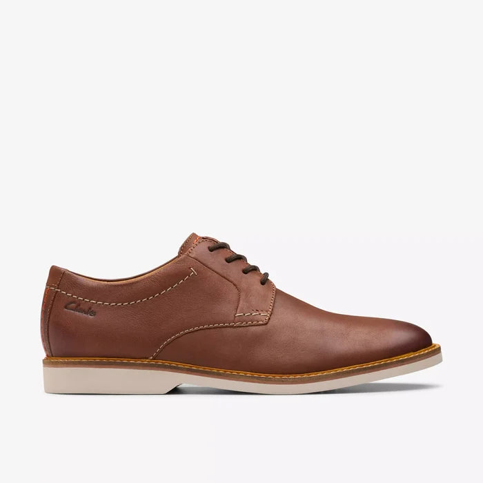 ZAPATO CLARKS ATTICUS LT LACE CUERO TOSTADO OSCURO