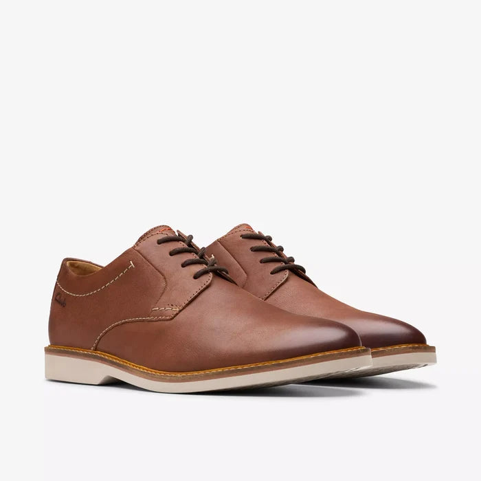 ZAPATO CLARKS ATTICUS LT LACE CUERO TOSTADO OSCURO