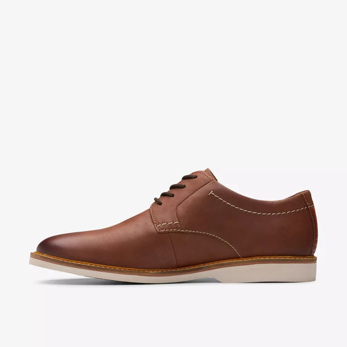 ZAPATO CLARKS ATTICUS LT LACE CUERO TOSTADO OSCURO